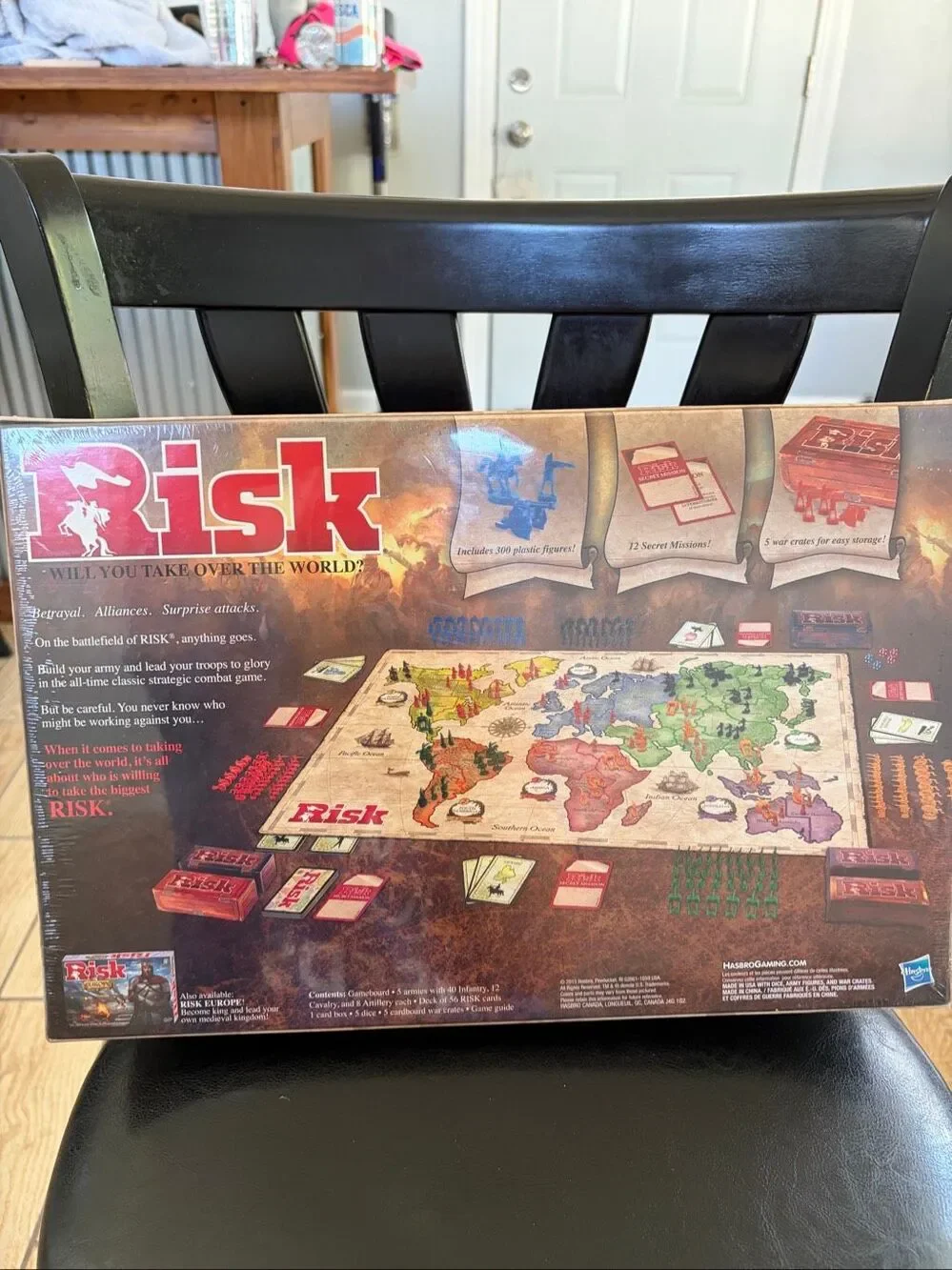 NWT Hasbro Risk Board Game Classic Strategy Game Ages 10+ 2-5 Players